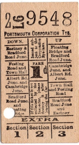 Tram ticket portsmouth - ticket:,