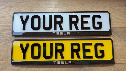 Tesla new chrome letters - 2x,