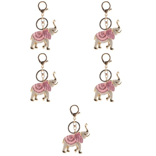 Rhinestones pink elephant - rhinestones,