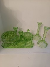 Vintage 1930s Uranium Glass