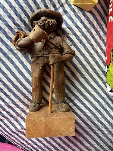Black forest treen - black, carved