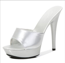 Womens Open Toe Mules Platform