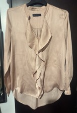 Shiny Satin Blouse Size 14 M&S