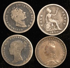 Fourpence Groat 1836 - 1888 Silver  Choose Your Date (T90)