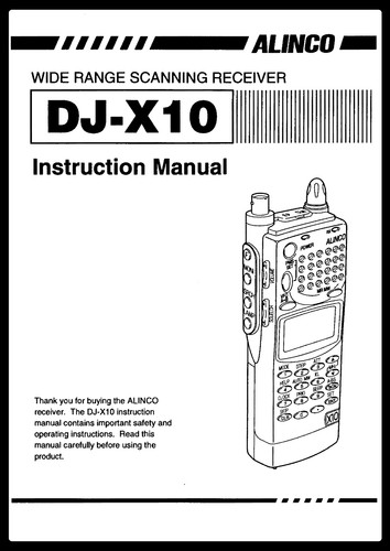 Alinco x10 transceiver - dj-x10,