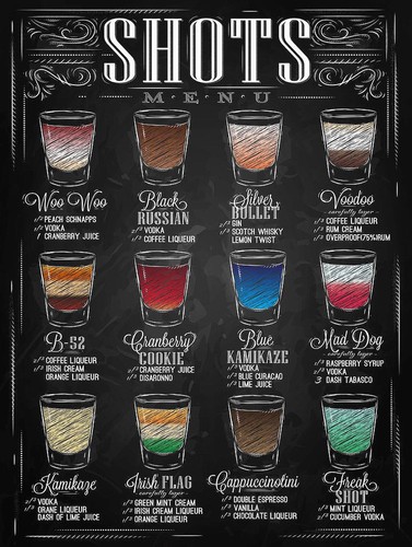 Shots retro metal sign - shots,,