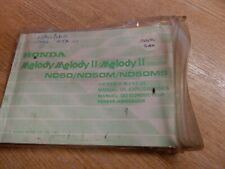 HONDA MELODY/MELODY11/MELODY DELUXE ND50/ND50M/ND50MS OWNERS MANUAL