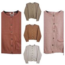 Ex Next Girls Cardigan Jumper Pink White Tan 9m-7Years NEW