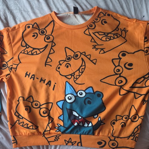 Women orange dinosaur - women's, jumper