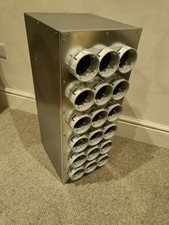 2x MVHR Vent-Axia Uniflexplus distributor with silencer 18x Ø69mm to Ø180mm