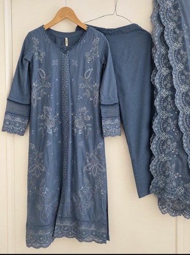 Blue nureh pakistani piece - blue,