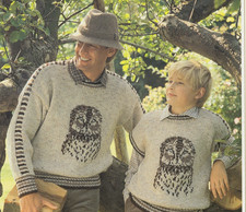 OWL MOTIF SWEATER &