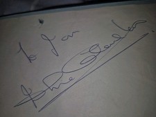 Jack Charlton Authentic Autograph From 1970's