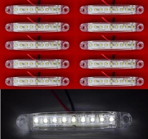 10x leds white - white, front