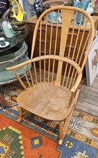 Ercol Vintage Chairmakers Rocking Chair model 473 Blonde Blue label inc cushions