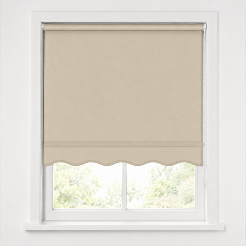 Scalloped roller blind - scalloped,