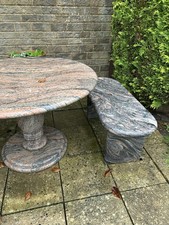 Marble Table And Benches