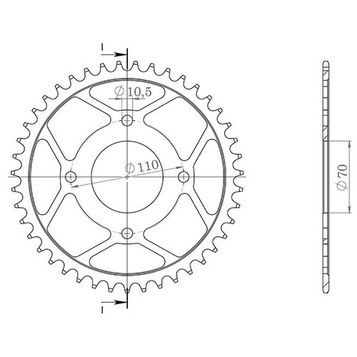 Steel crown p520 z44 - p520,
