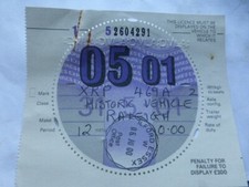 Tax Disc 2001 Rare Collectible Old Expired Raleigh moped Vintage unique