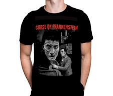 Cusre Of Frankenstein -  Movie T-Shirt Black  - Sizes S - 5XL - Gothic Horror