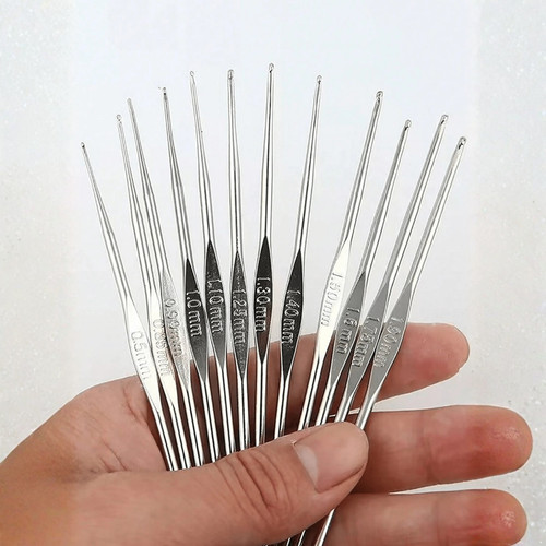 12pcs stainless steel knitting - 12pcs,
