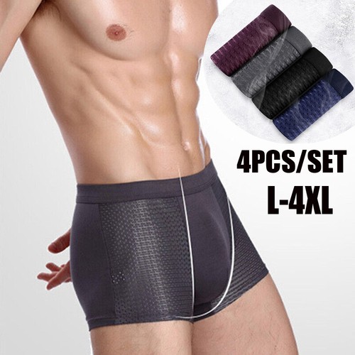 4pcs mens bamboo underwear - 4pcs,