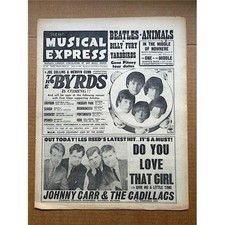 VARIOUS 1965 NME MAGAZINE JULY 10 1965 - BYRDS tour cover advert + beatles/kinks
