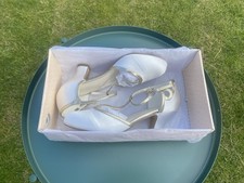 Ivory Satin Wedding Shoes Size
