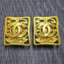 CHANEL Gold Plated CC Logos