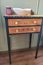 Hand-Painted Blue/Green