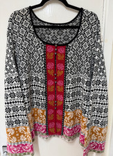 gudrun sjoden flower detail cardigan/coat xxl