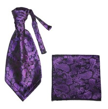 2 pcs Satin Ruche Paisley