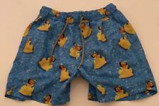 Mens NEXT Rubber Duck Swimming Elasticated Mesh Lined Shorts Blue & Yellow  Sz S