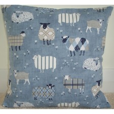 Cushion Cover 20" Sheep Blue