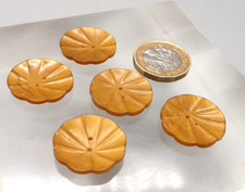 5 Vintage Old Gold Colour