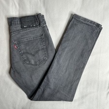 Levis 511 Slim Fit Faded Black Jeans 31 Waist 30 Leg Zip Fly Jeans