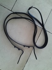 Black leather Grip Reins Size Full 16mm Width Equestrian Horse Riding