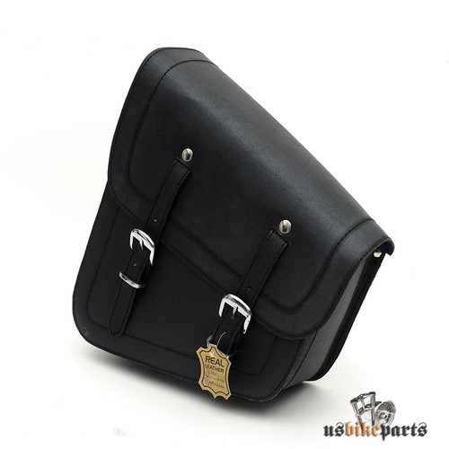 Saddle bag leather - bag, black