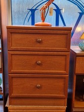 Gplan 3 drawer Bedside