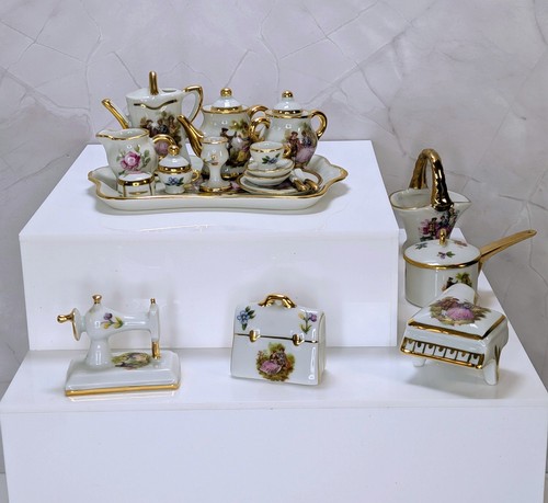 Limoges france miniature pc - miniature, 23-pc