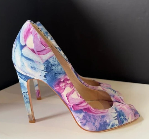 Faith floral peep toe - floral, uk