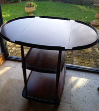 Vintage Ercol Elm Wood Windsor 505 Iconic Serving Tea Table Drinks Trolley Cart 