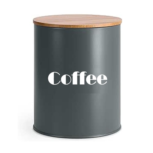 Coffee tea sugar jar - tea, labels
