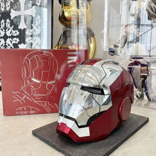 Autoking iron man mk5 helmet - iron,