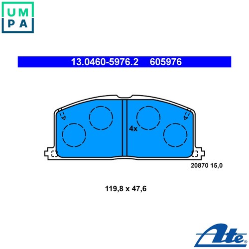 Brake pad set disc - brake,