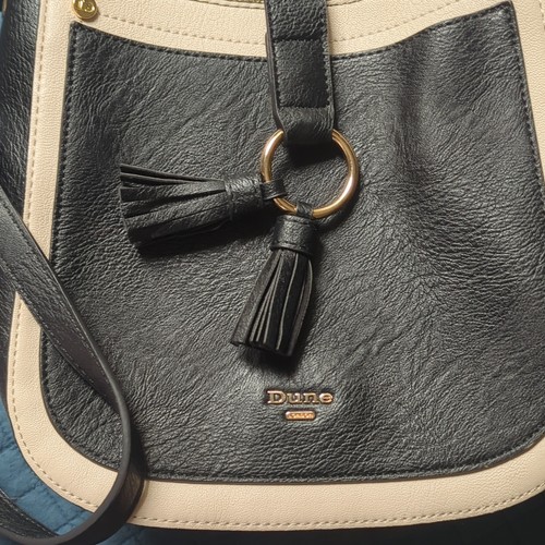 Dune black beige leather - black/beige,