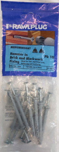 Per pack rawplug hammer - 3x,