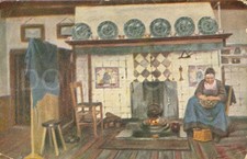 Vintage 1913 Dutch Interior