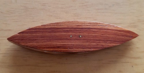 Wood tatting shuttle made of - wood,