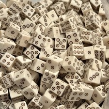 Real Camel Bone Dice 1/2 Inch